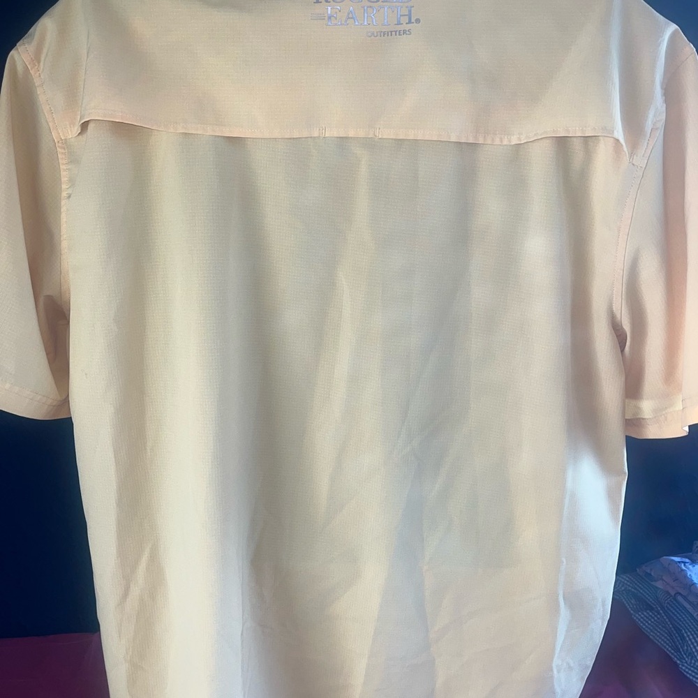 Rugged Earth Outfitters Yellow Shirt XL Outdoor Hiking Fishing - Picture 5 of 7
